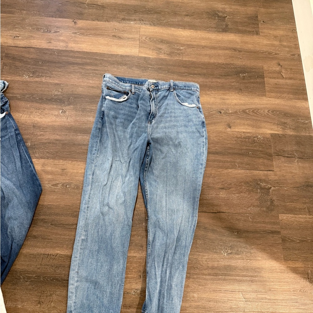 Abercrombie & Fitch Curve Love Ankle Straight Jeans